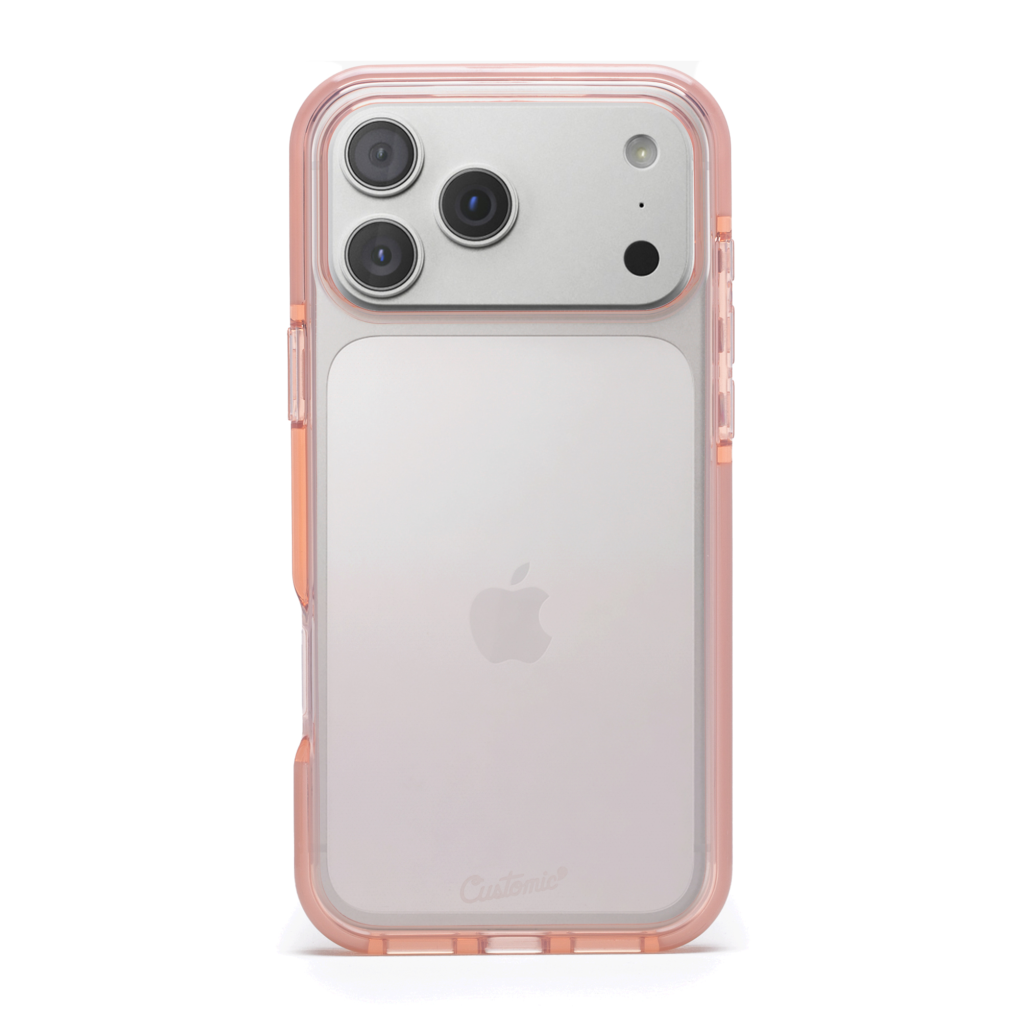 Capa Customic Impactor Flex Antibactéria Rosa para iPhone 17 Pro Max