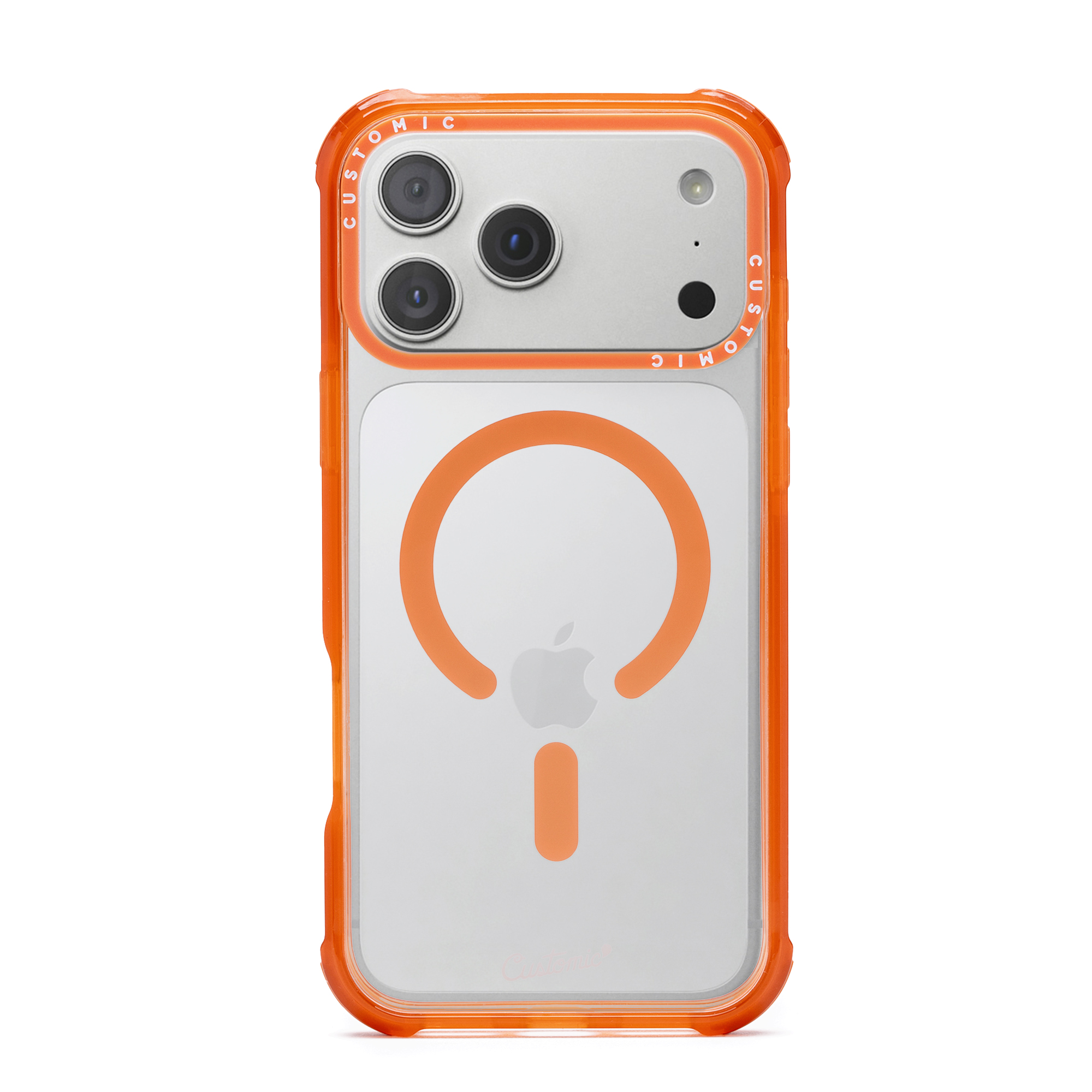Capa iPhone 17 Pro Max Customic Impactor Space Laranja Anti