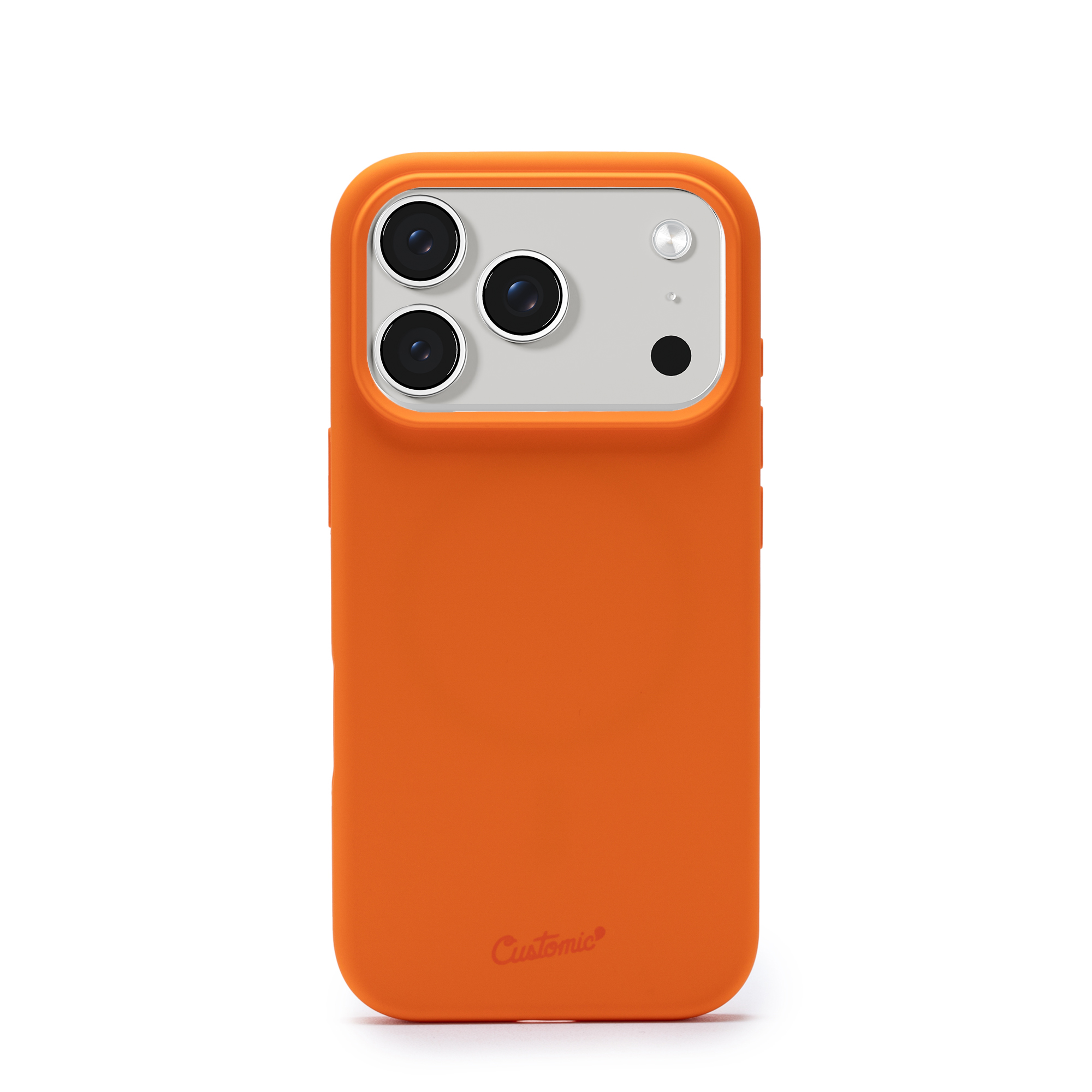 Capa Customic Liquid Silicone MagSafe Laranja para iPhone 17 Pro