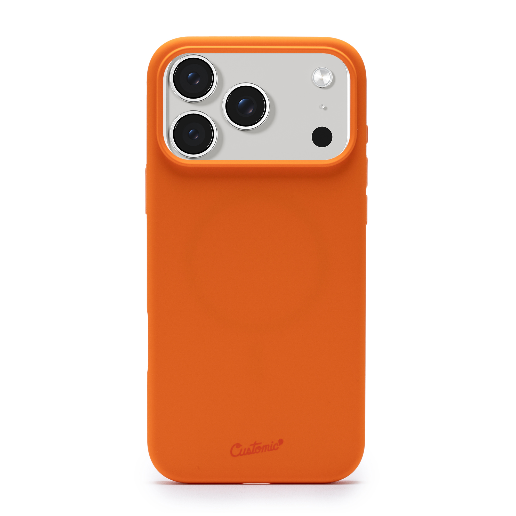Capa Customic Liquid Silicone MagSafe Laranja para iPhone 17 Pro Max