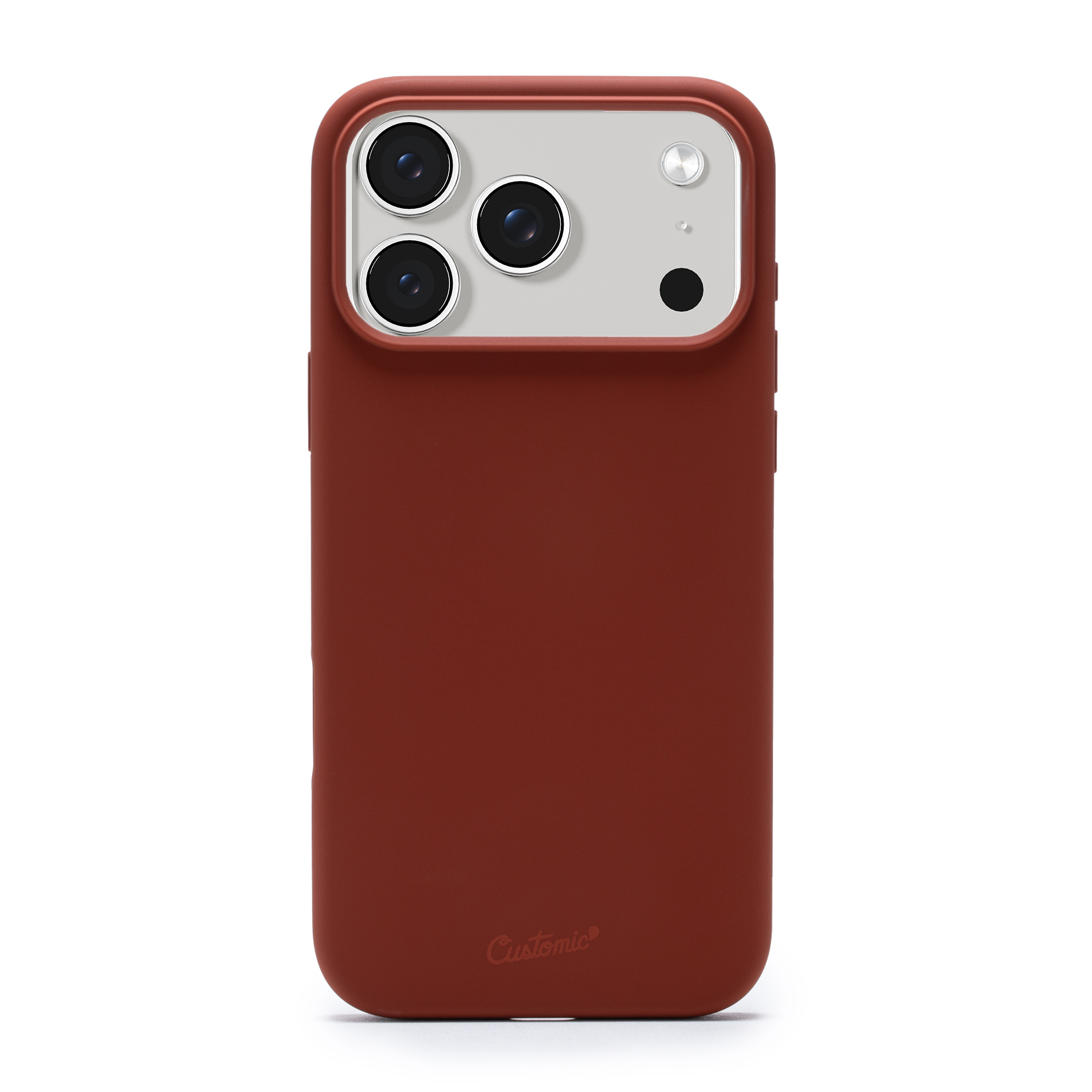 Capa Customic Liquid Silicone MagSafe Marrom para iPhone 17 Pro Max